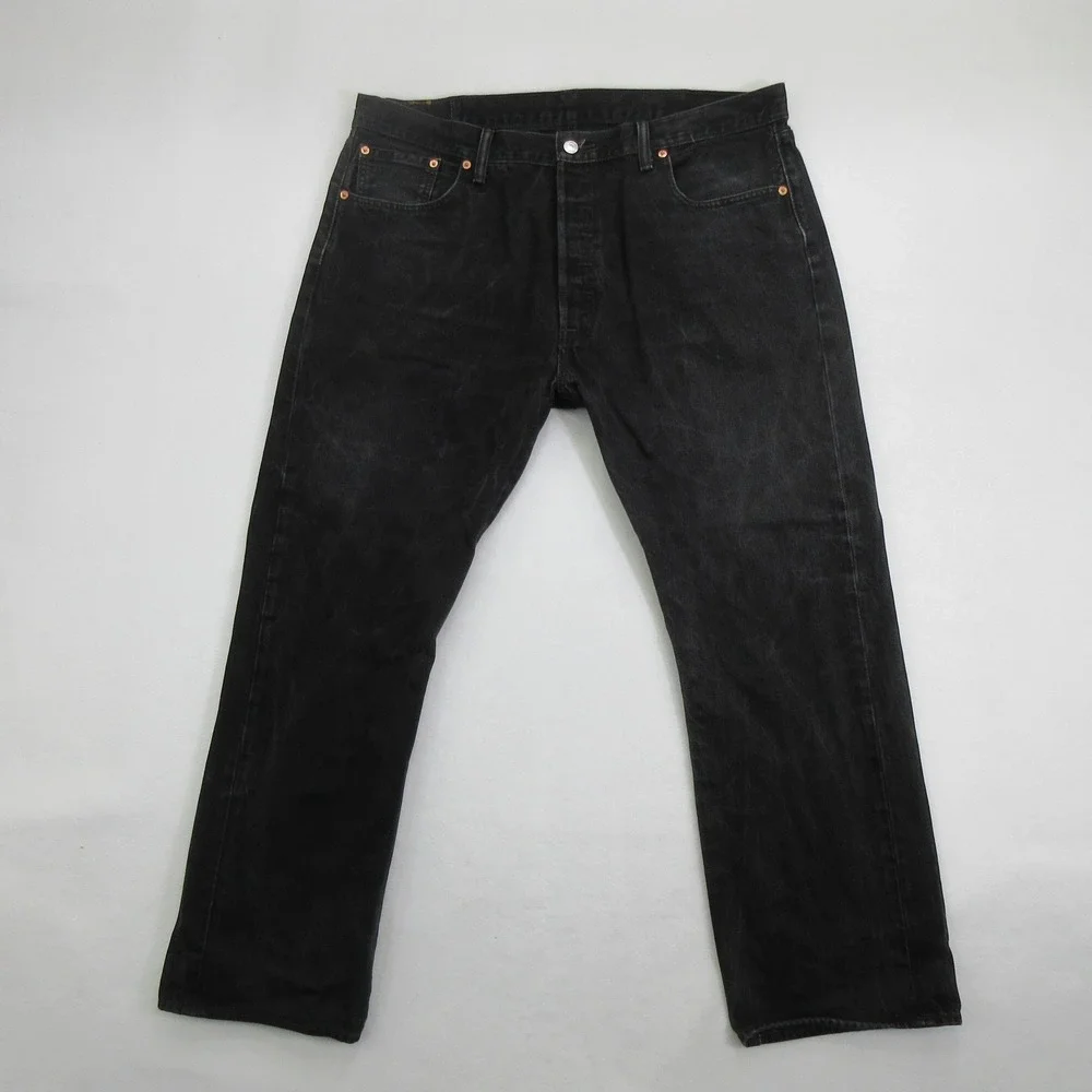 Levi's 501 Original Fit Men's Jeans Size 40x30 Black Straight Leg Denim